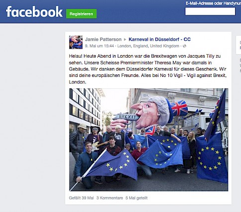 Facebook, Wagen mit Europafahnen, 9.5.2017