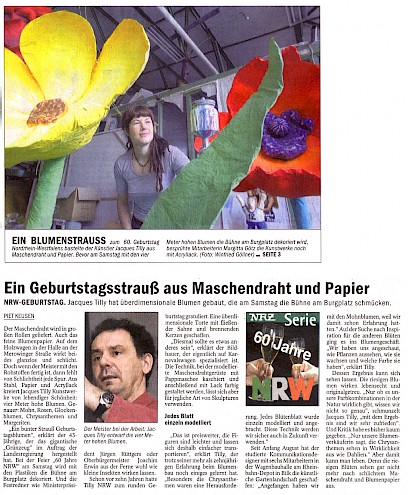 Neue Rhein Zeitung, 23.8.2006 Artikel im Wortlaut [/projekte/blumen/kunstblumen-event-2006/riesige-kunstblumen-zum-60-geburtstag-des-landes-nordrhein-westfalen/p-2006-08-23-nrz-nrw-blumen-txt/]