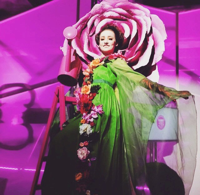 Einsatz der Blumen auf dem Glammy Beauty Award 2015