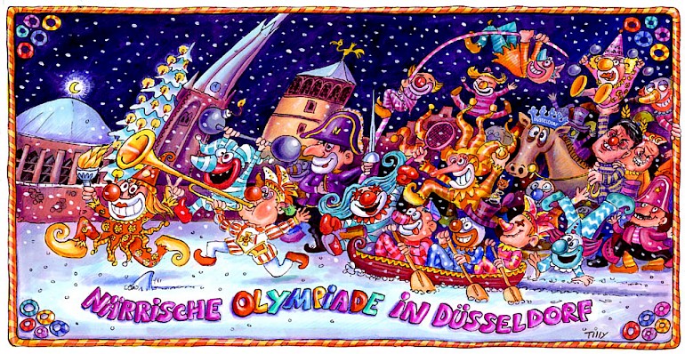 Weihnachtskarte des Comitee Düsseldorfer Carneval 2001