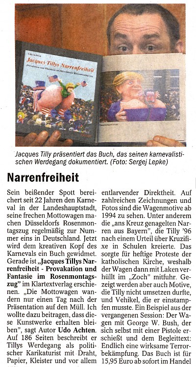 Neue Rhein Zeitung, 5.1.2007 Artikel im Wortlaut [/karnevalswagen/narrenfreiheit/narrenfreiheit-titelseite/p-2007-01-05-nrz-narrenfreiheit-txt/]