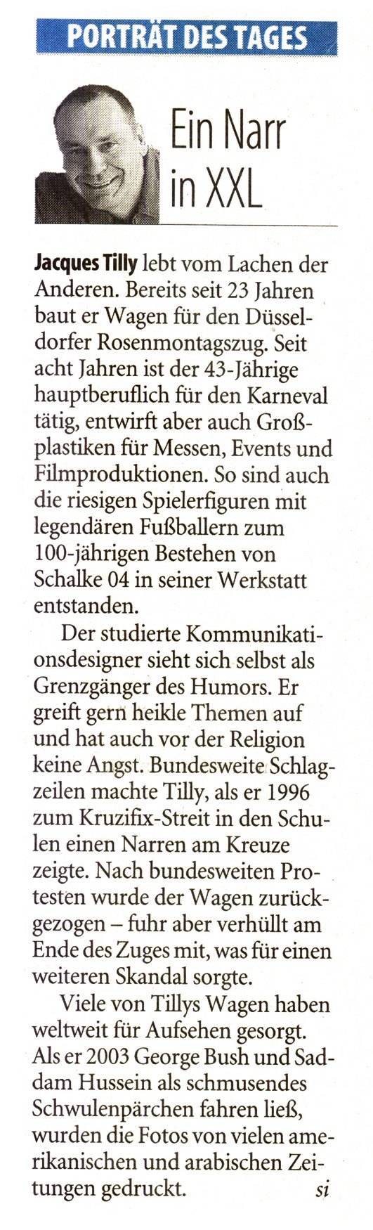 Westdeutsche Zeitung, 17.2.2007