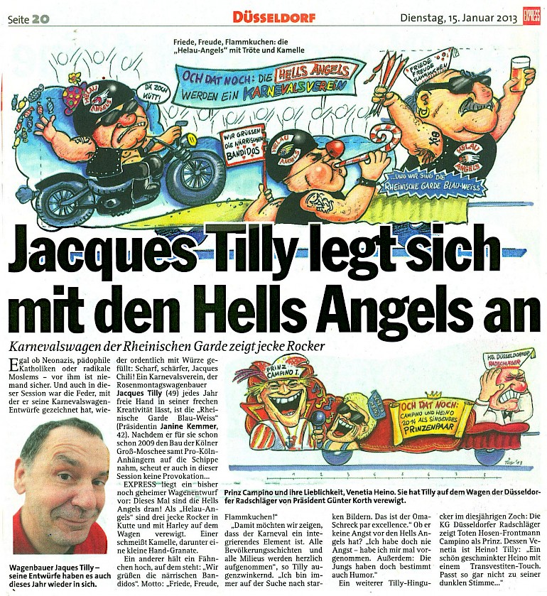 Express, 15.1.2013 Mehr Presse [/pressespiegel/2013/hells-angels-vor-romo-2013/mehr-presse-zum-hells-angels-wagen-2013/]
