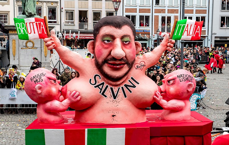 Salvini nährt Rassismus und Nationalismus, 2019
