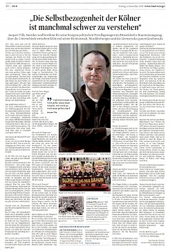 Interview im Kölner Stadtanzeiger am 6.12.2019