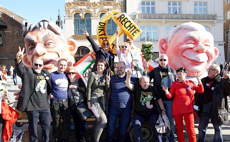 Gruppenbild der polnischen Aktivisten