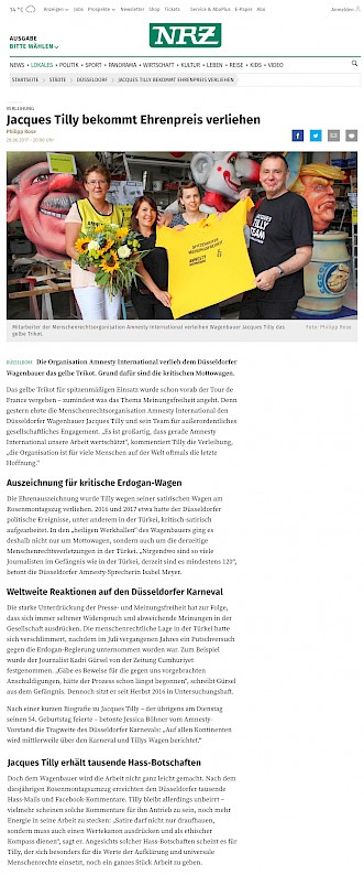 Neue Rhein Zeitung, 28.6.2017