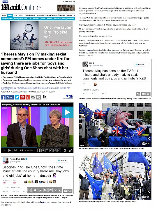 Daily Mail London, 9.5.2017