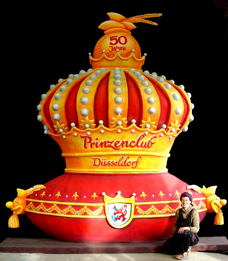 Bühne des Prinzenballs 2008. Der Prinzenclub Düsseldorf lud zum 50-jährigen Jubliäum ins Düsseldorfer Hilton.