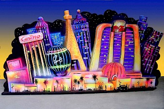 Las Vegas Deko-Wand 1