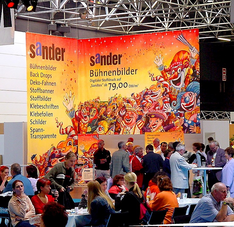 Der Messestand der Firma Sander auf der Carnevale Expo