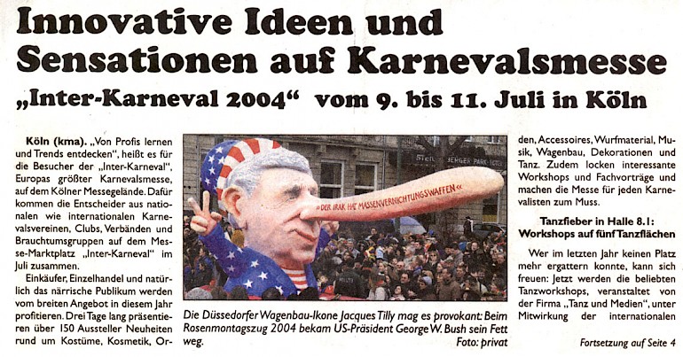 "Inter-Karneval" Mai 2004 - Artikel im Wortlaut [/karnevalswagen/karnevalsmesse2004/messe1/p-2004-05-00-interk2-txt/]