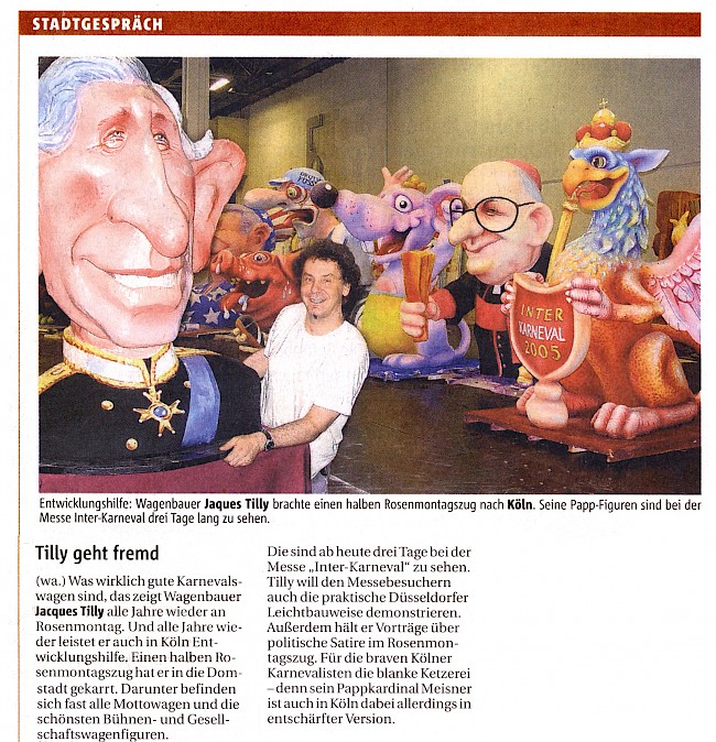 Rheinischen Post, 24.06.2005 - Artikel im Wortlaut [/karnevalswagen/karnevalsmesse2005/messe-panorama/p-2005-06-24-rp-txt/]