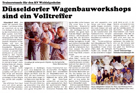 "Tusch", Juni 2005 - Artikel im Wortlaut [/karnevalswagen/karnevalsmesse2005/messe-panorama/p-2005-06-00-tusch-txt/]