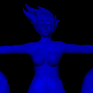 Großfigur Schlangenfrau 2