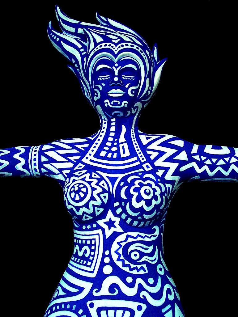 Großfigur Schlangenfrau 3