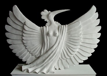 Großfigur Vogelfrau 4