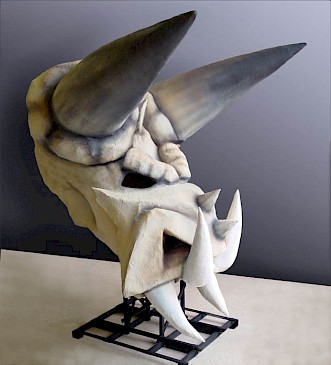 Bühnenskulptur. Drachenschädel 2