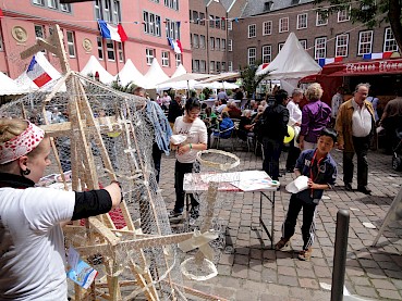 Bildhauern mit Maschendraht