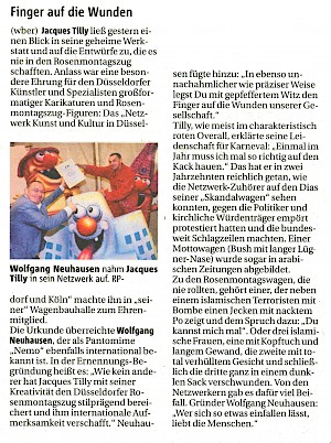 Rheinische Post, 11.8.2007 Artikel im Wortlaut [/projekte/diverse-events/kkkd-ehrung-2007/kkkd-ehrenmitgliedschaft/p-2007-08-11-rp-kkkd-ehrung-txt/]