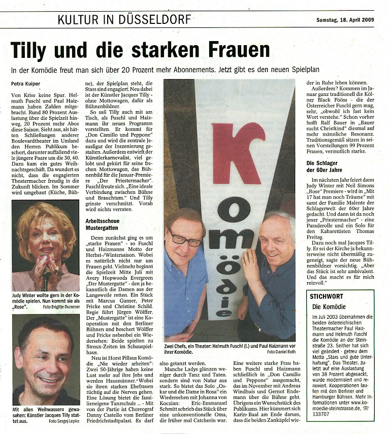 Neue Rhein Zeitung, 18.4.2009