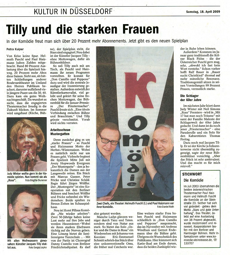 Neue Rhein Zeitung, 18.4.2009