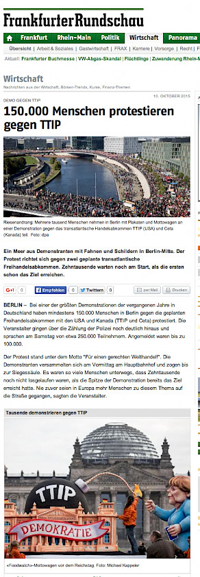 Frankfurter Rundschau, 10.10.2015