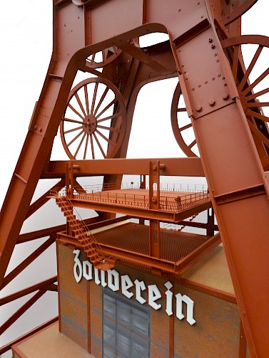 Ausschnitt aus dem Nachbau der Zeche Zollverein