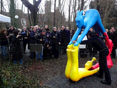 Enthüllung vor der Presse