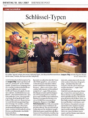 Rheinische Post, 10.7.2007 Artikel im Wortlaut [/plastiken/grossplastiken/schluesseltypen-2007/duesseldorfer-schluesseltypen-2007/p-2007-07-10-rp-txt/]