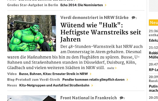 Rheinische Post online, 28.3.2014