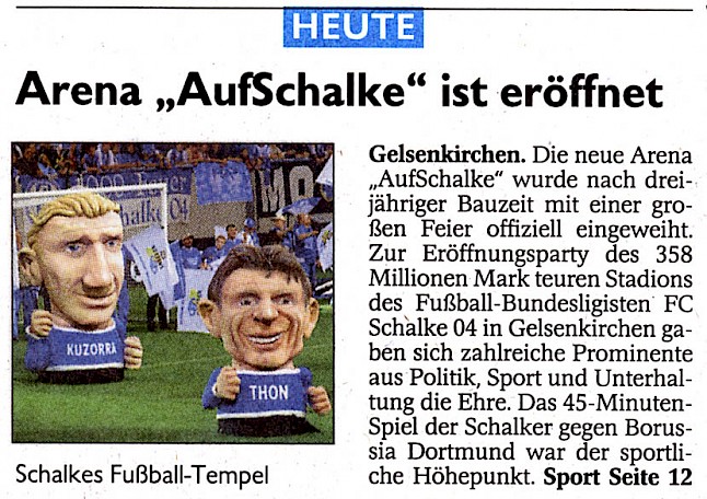 Westdeutsche Zeitung, 14.8.2001