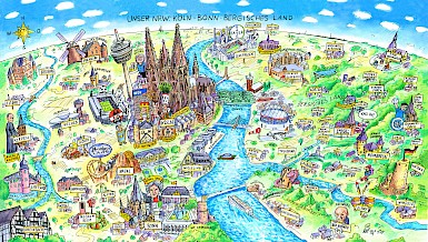 Karikatur Köln Bonn