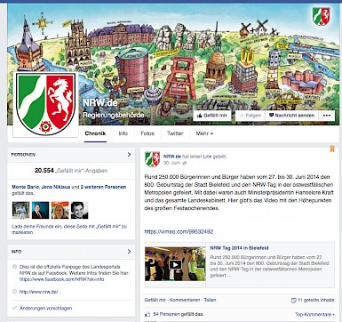 NRW-Facebookseite, 30.6.2014