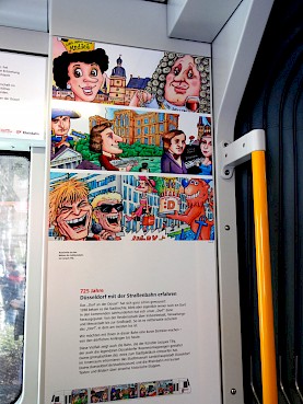 Plakat in der Straßenbahn