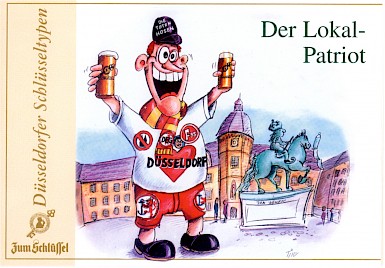 Düsseldorfer Lokalpatriot mit Altbier