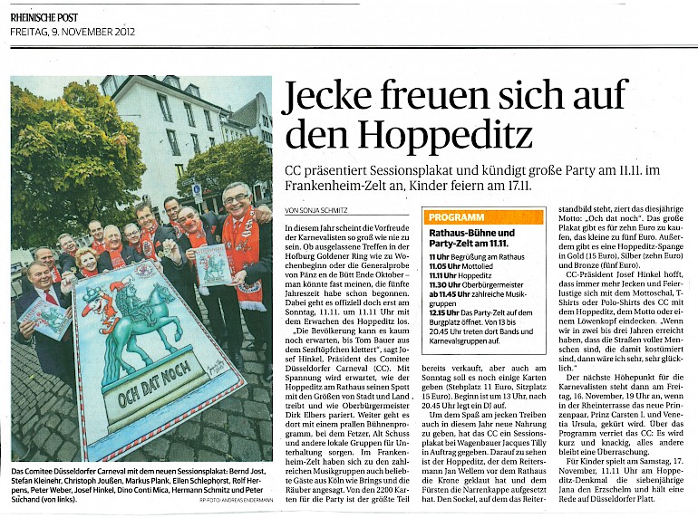 Rheinische Post, 9.11.2012