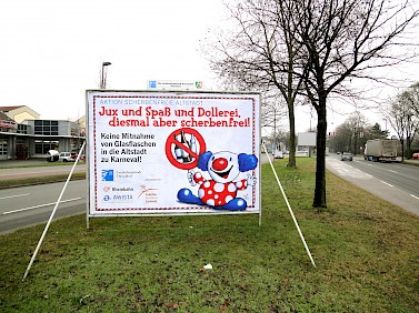 Plakat mit Straße