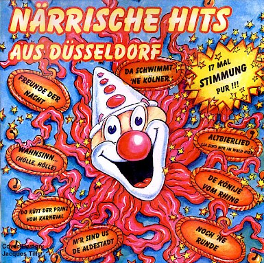 Fetzige Cover-Illustration für eine CD mit Karnevalshits