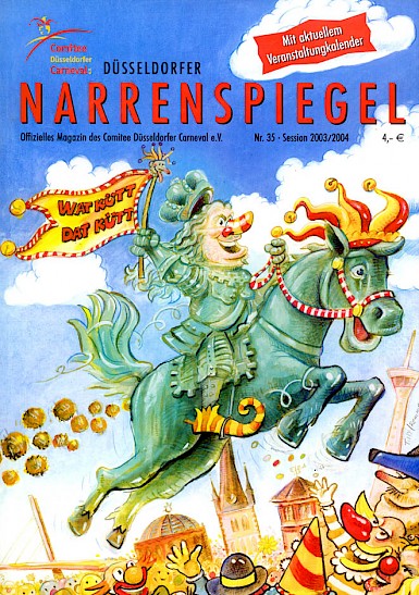 Titelblatt-Illustration für den "Düsseldorfer Narrenspiegel" 2003/2004