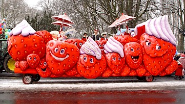 Erdbeeren Aufstellung