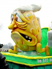 Frontfigur des Karnevalswagens der Ehrengarde der Stadt Düsseldorf, 2009