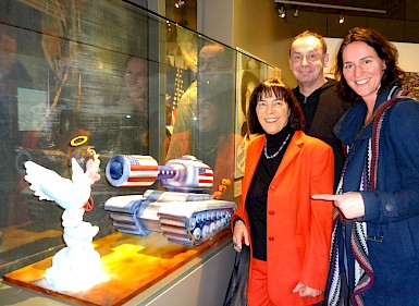 Ricarda Hinz, Jacques Tilly und die SPD-Politikerin Ingrid Matthäus-Meier