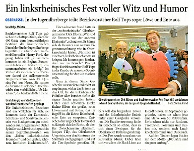 Westdeutsche Zeitung, 9.5.2009