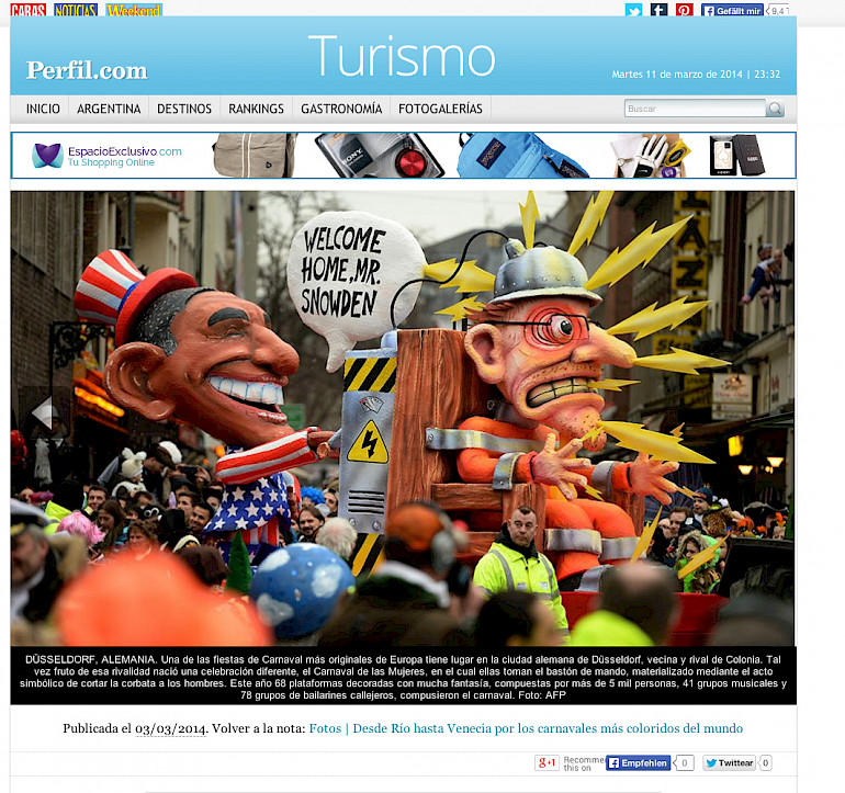 Perfil.com Argentinien, März 2014