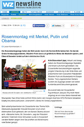 Westdeutsche Zeitung, März 2014
