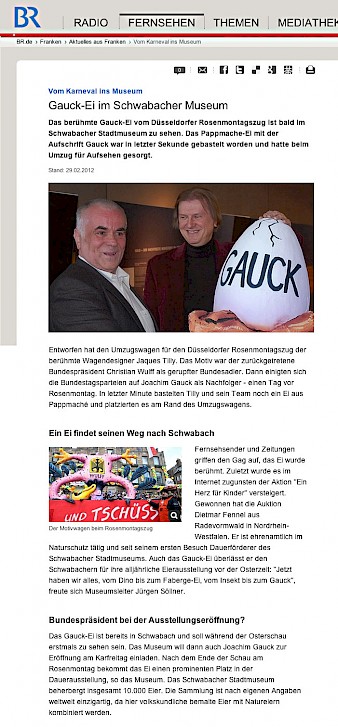 Bayerischer Rundfunk online, 29.2.2012