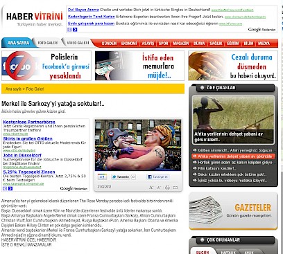 Türkische Internetzeitung, 21.2.2012