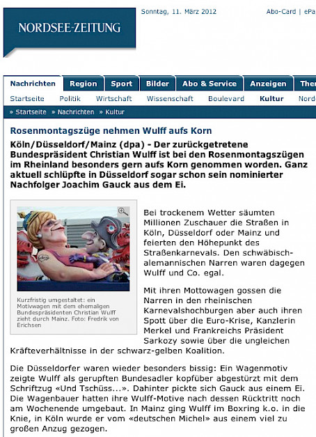 nordsee zeitung online merkozy, 21.2.2012