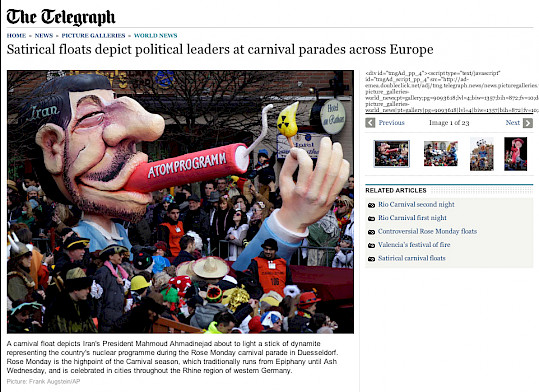 the telegraph iran, 21.2.2012
